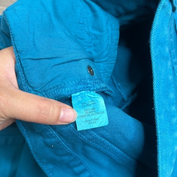 J.Crew Women’s Toothpick Low-Rise Skinny Jeans in Teal Sz 26 - Picture 11 of 11